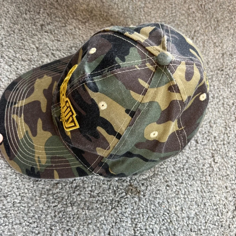 vtg O'Reilly Auto Parts Baseball Cap Mens Camo Embroidered Adjustable Dad Hat